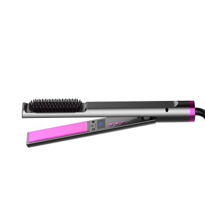 3 in 1 Fast Private Label Hair Straightener Flat Iron Factory Free sample Professional 3 in 1 Hot Heat electric Brush